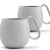 Lot De 2 Tasses En Porcelaine Light Grey Nina 28cl - Viva Scandinavia -Café Soldes Boutique 2tasses grises vivascandinavia
