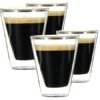 4 Verres Double Paroi Caffeino 8.5 Cl - BORMIOLI ROCCO -Café Soldes Boutique 4 verres dp 8 5cl