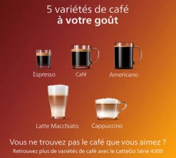 PHILIPS Series 3200 LatteGo Connectée EP3546/70 Garantie 3 Ans 11 PHILIPS Series 3200 LatteGo Connectée EP3546/70 Garantie 3 Ans -Café Soldes Boutique 4 machine cafe grain philips connecte 3546 70