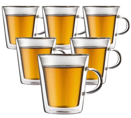 Verres Double Paroi BODUM - Canteen 6x20cl (avec Anse) 3 Verres Double Paroi BODUM - Canteen 6x20cl (avec Anse)