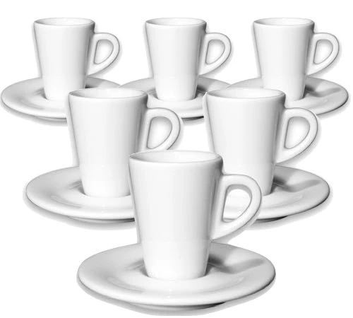 6 Tasses Expresso Et Sous-tasses 7 Cl Porcelaine Speciale Degustazione - Ancap 3 6 Tasses Expresso Et Sous-tasses 7 Cl Porcelaine Speciale Degustazione - Ancap