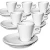 6 Tasses Expresso Et Sous-tasses Porcelaine 7 Cl Giotto - Ancap -Café Soldes Boutique 6 tasses giotto