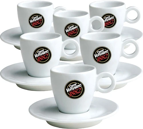 6 Tasses Et Sous-tasses Expresso Caffè Vergnano 3 6 Tasses Et Sous-tasses Expresso Caffè Vergnano