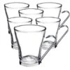 3 Verres à Cappuccino Oslo Avec Anse 22 Cl - Bormioli Rocco -Café Soldes Boutique 6 verres oslo 22cl