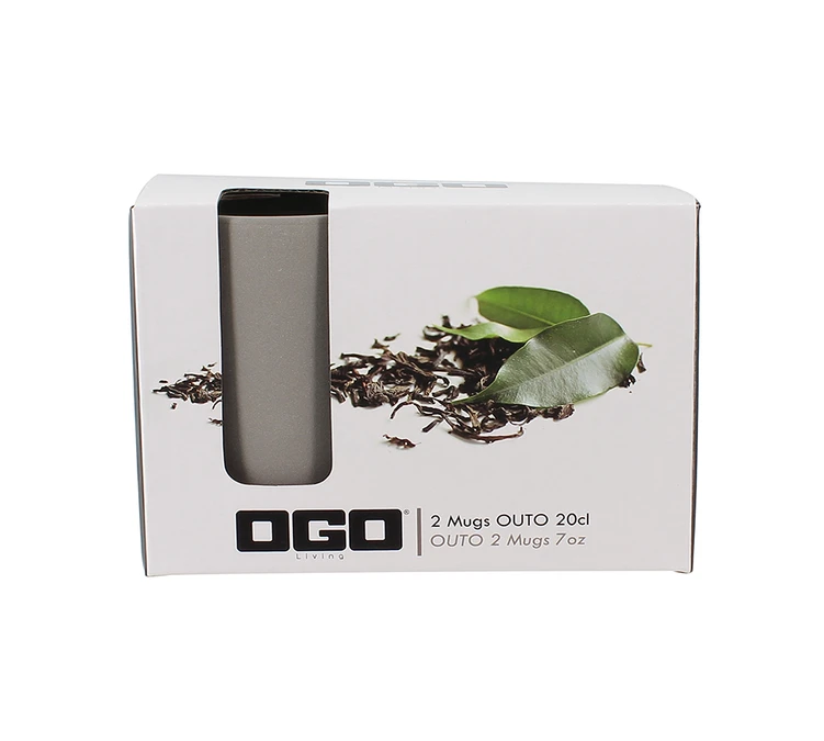 Mugs Isothermes OGO Living En Grès Gris 20cl X2 6 Mugs Isothermes OGO Living En Grès Gris 20cl X2 – Image 4