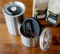 Boîte Conservatrice Inox Argent Avec Vide D'air 500g - Airscape -Café Soldes Boutique airscape5