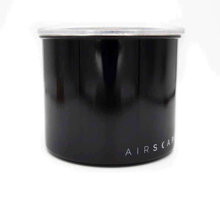 Boîte Conservatrice Inox Noir Brillant Avec Vide D'air 250g - Airscape 3 Boîte Conservatrice Inox Noir Brillant Avec Vide D'air 250g - Airscape