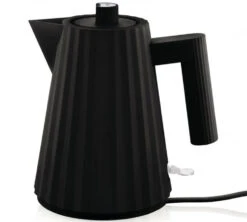 Set Petit-Déjeuner Gamme Plissé Noir ALESSI -Café Soldes Boutique alessi bouilloire noir 1