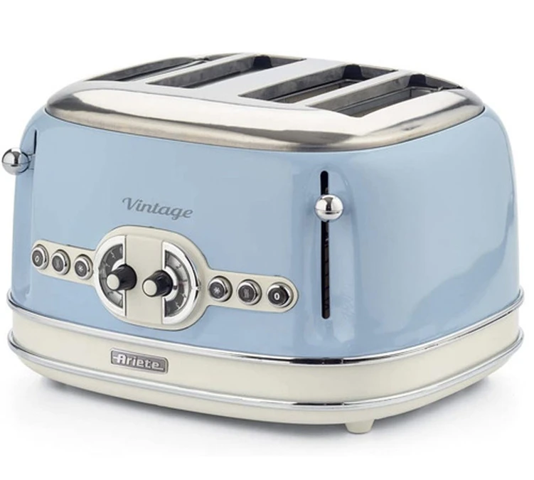Grille Pain - Vintage 156 4 Slices Bleu- 00C015604AR0 - ARIETE 6 Grille Pain - Vintage 156 4 Slices Bleu- 00C015604AR0 - ARIETE – Image 4