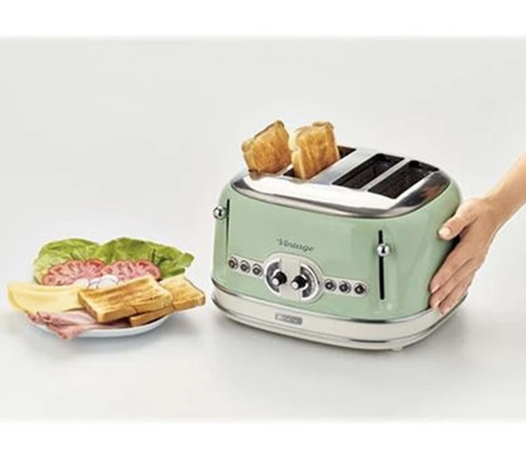 Grille Pain - Vintage 156 4 Fentes Vert- 00C015604AR0 - ARIETE 5 Grille Pain - Vintage 156 4 Fentes Vert- 00C015604AR0 - ARIETE – Image 3