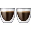 Verres Double Paroi BODUM - Pavina 2x8cl -Café Soldes Boutique bodum pavina 8cl