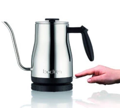 Bouilloire Bodum Bistro 1L Inox Brillant Col De Cygne -Café Soldes Boutique bodumlongbec3