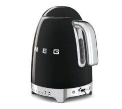 Bouilloire SMEG - Température Réglable - KLF04BLEU Noire 1,7 L + Offre Cadeau -Café Soldes Boutique bouilloire noire vernis smeg