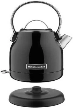 Bouilloire KitchenAid Noire - Onyx - 1.25L + Offre Cadeau 12 Bouilloire KitchenAid Noire - Onyx - 1.25L + Offre Cadeau -Café Soldes Boutique bouilloire sans fil noir onyx