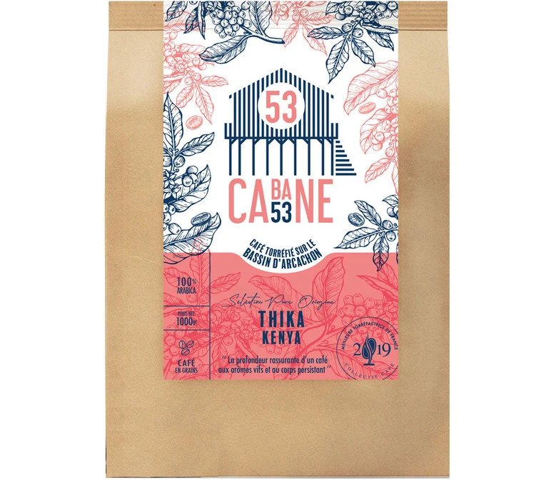 1kg Café En Grains : Kenya - Thika - Cabane 53 3 1kg Café En Grains : Kenya - Thika - Cabane 53