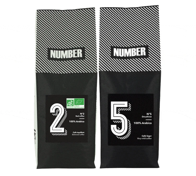 2kg Café En Grain Bio 100% Arabica Number N°2 Et 5 - Number 3 2kg Café En Grain Bio 100% Arabica Number N°2 Et 5 - Number