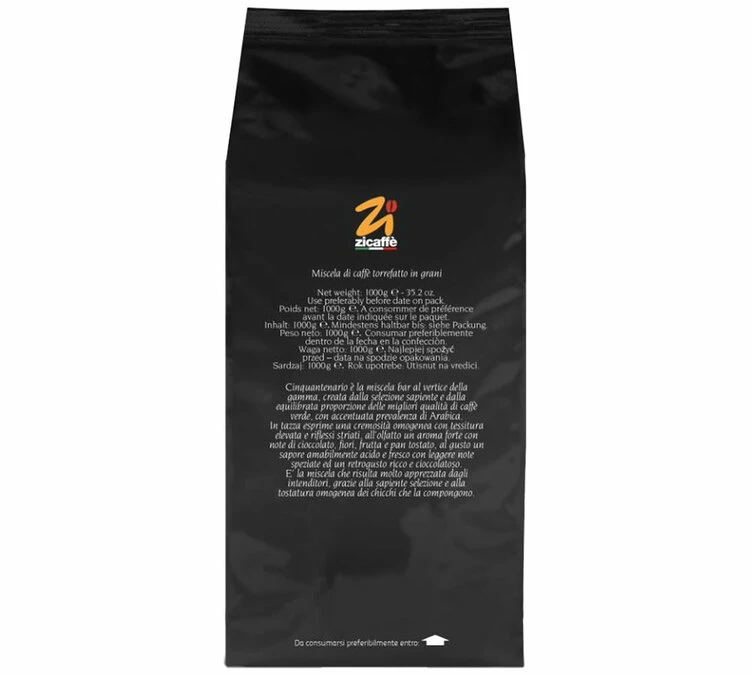 Café En Grains Cinquantenario Zicaffè 1kg 5 Café En Grains Cinquantenario Zicaffè 1kg – Image 3