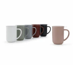 Mug Minima Stone Rose 50 Cl Avec Infuseur Inox - VIVA SCANDINAVIA -Café Soldes Boutique collection minima