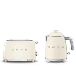 Set Petit-Déjeuner Grille-Pain TSF01CREU Et Bouilloire KLF05CREU Crème - SMEG