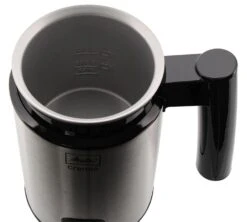 Mousseur à Lait Cremio II 1014-03 Acier Brossé - Melitta -Café Soldes Boutique cremiogris2