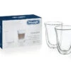 2 Verres Latte 22 Cl - DELONGHI -Café Soldes Boutique delonghi 22cl
