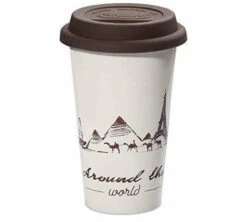 Mugs - DELONGHI - Mug Double Paroi Céramique 30cl -The Globetrotter