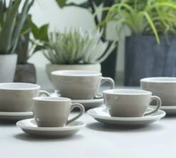 Tasses - LOVERAMICS - Espresso Et Sous-tasses Egg Denim 8cl X6 -Café Soldes Boutique egg ambiance 2