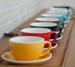 6 Tasses Cappuccino Et Sous-tasses Egg 20 Cl Gunpowder- Loveramics 10 6 Tasses Cappuccino Et Sous-tasses Egg 20 Cl Gunpowder- Loveramics -Café Soldes Boutique eggcollection 13