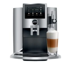 JURA S8 Chrome Smart Connect Inclus Garantie 3 Ans -Café Soldes Boutique expresso broyeur s8 chrome face