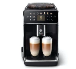 SAECO Gran Aroma SM6580/00 Noir Laqué Garantie 3 Ans -Café Soldes Boutique expresso broyeur saeco gran aroma face