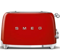 Toaster Smeg TSF03RDEU 4 Tranches Rouge -Café Soldes Boutique face 74772 tsf03rdeu