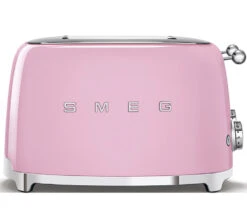 Grille-pain TSF03PKEU 4 Tranches Rose Vernis - SMEG -Café Soldes Boutique face 74784 tsf03pkeu