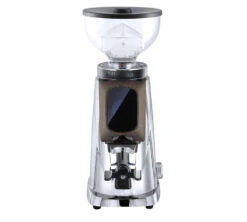 Moulin à Café FIORENZATO AllGround Chrome Effet Miroir Et Bois De Noyer Américain