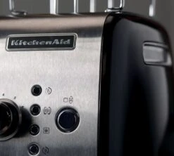 Grille-pain KITCHENAID - Onyx Noir 5KMT221EOB Noir Onyx -Café Soldes Boutique gp emp bouton