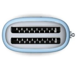 Grille-pain TSF02PBEU 4 Tranches Bleu Azur - SMEG -Café Soldes Boutique gp fentesblazu smeg