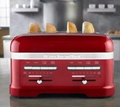 Toaster KitchenAid 5KMT4205ECA Artisan Rouge Pomme D'Amour - 4 Fentes -Café Soldes Boutique gp rouge 4