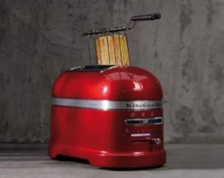 Toaster KitchenAid 5KMT2204EMS Artisan 2 Tranches Gris étain -Café Soldes Boutique grille pain kitchenaid 2 tranches rouge pomme 2 1