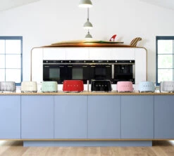 Grille-pain TSF02BLEU 4 Tranches Noir - SMEG -Café Soldes Boutique grille pain smeg coloris