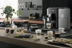 Delonghi Maestosa EPAM 960.75.GLM Pack Zen Garantie 5 ANS -Café Soldes Boutique gruppo bicchieri valcucine con display