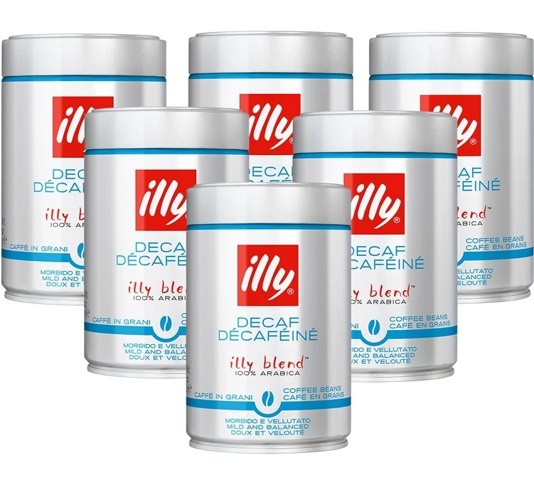 Café En Grains Illy Décaféiné - 6x250gr 3 Café En Grains Illy Décaféiné - 6x250gr