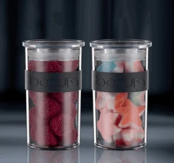 4 Bocaux Noirs - Conservation PC PRESSO - 25 Cl -BODUM -Café Soldes Boutique image secondaire boite 2.0