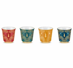 4 Tasses Déco Glamour - 33 Cl - BIALETTI -Café Soldes Boutique image secondaire tasses 1.0