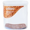 Boîte De Conservation Carrée En Verre 800ml - PEBBLY -Café Soldes Boutique k44 1