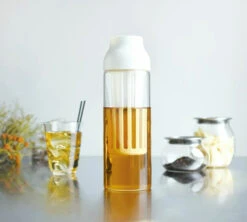 Carafe KINTO Capsule Blanche 1L Pour Infusions à Froid -Café Soldes Boutique kinto capsule 3