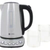 Bouilloire Kottea KT102 Température Réglable Inox 1.7L + 2 Verres Mila 25 Cl -Café Soldes Boutique kottea kc105 verre vide
