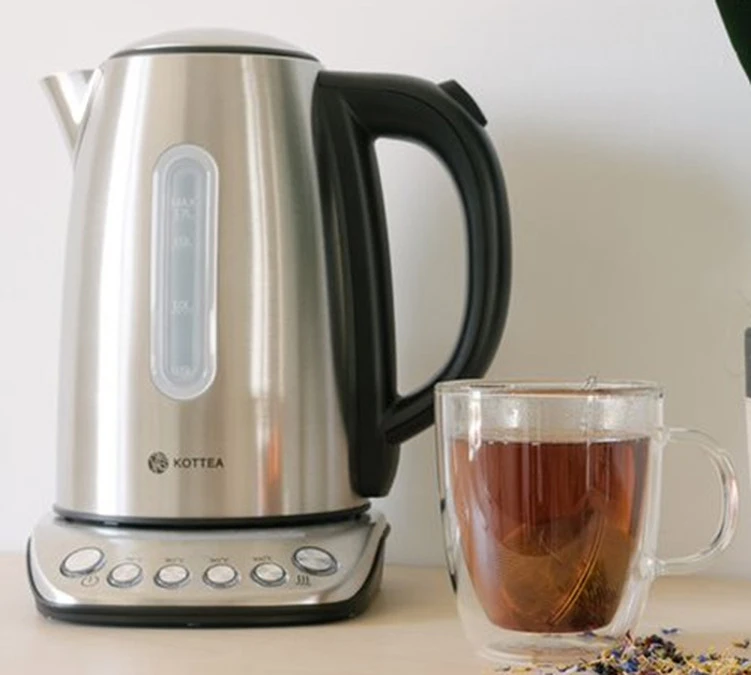 Bouilloire Kottea KT102 Température Réglable Inox 1.7L + 2 Verres Mila 25 Cl 4 Bouilloire Kottea KT102 Température Réglable Inox 1.7L + 2 Verres Mila 25 Cl – Image 2
