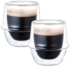 2 Verres Double Paroi Kronos - 8cl - KINTO