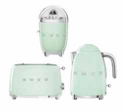 Set Petit Déjeuner (Toaster - Presse Agrumes - Bouilloire) Vert D'eau - SMEG