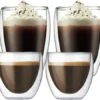 Verres Double Paroi BODUM - Pavina 2x8cl Et 2x35cl -Café Soldes Boutique lot 4 verres bodum 8cl 35cl