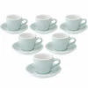 6 Tasses Espresso Et Sous-tasses Egg 8 Cl River Blue - Loveramics 1 6 Tasses Espresso Et Sous-tasses Egg 8 Cl River Blue - Loveramics -Café Soldes Boutique loveramics tasses river blue x6 1